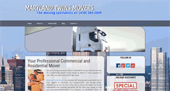 Desktop Screenshot of marylandtwinsmovers.com